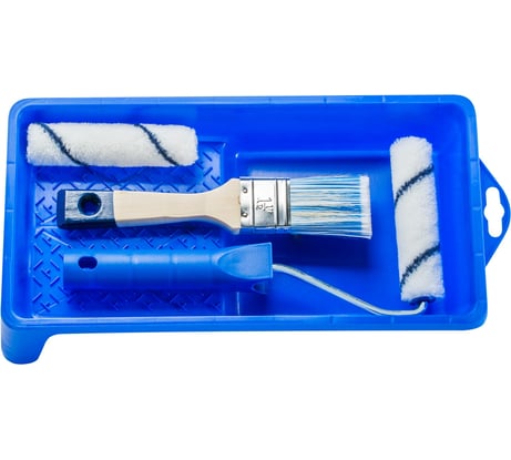 Набор HARDY №72 валик Gepardakryl 10 см, ролик, кисть 1,5” ванночка 0180-720000