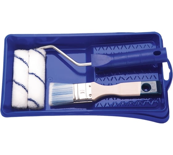 Набор HARDY №72 валик Gepardakryl 10 см, ролик, кисть 1,5” ванночка 0180-720000