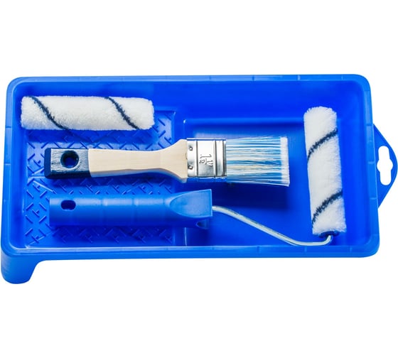 Набор HARDY №72 валик Gepardakryl 10 см, ролик, кисть 1,5” ванночка 0180-720000
