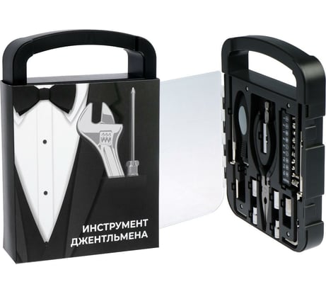 Набор инструментов ТУНДРА подарочный пластиковый кейс, 22 предмета 4506460
