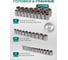 Набор инструментов Rockforce 1/4", 3/8", 1/2" 6-гранный 4-32мм 172 предмета RF-41723-5(46734) 6