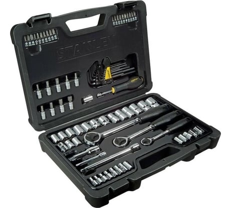 Набор торцевых головок Stanley 1/4", 3/8", 1/2", 80 пр. STHT0-73930