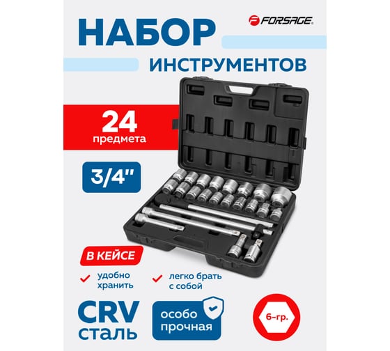 Набор инструментов Forsage 26 пр. F-6241-5(9806)