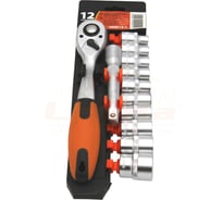 Набор головок с трещоткой LAVITA квадрат 1/4", 12 единиц LA 500012-2