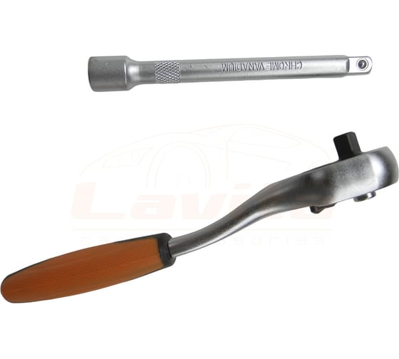 Набор головок с трещоткой LAVITA квадрат 1/4", 12 единиц LA 500012-2