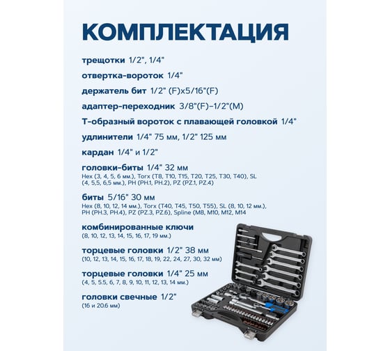 Набор инструментов Forsage 82+6пр. F-4821-7 PREMIUM(49597)