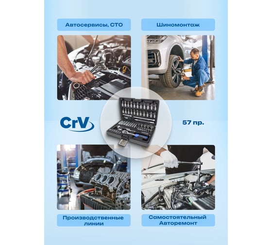 Набор инструмента Forsage 57 предметов F-2571-5(7920)