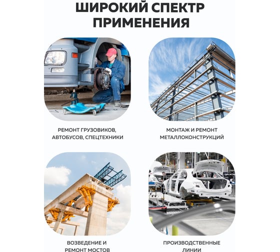 Набор инструментов Forsage ударных,15 предметов 1" 6 граней F-8141-5MPB(28581)