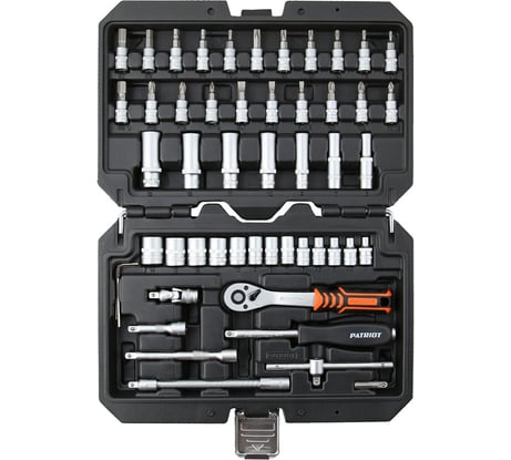 Набор автоинструмента PATRIOT SSP-53, 1/4 DR (53 пр.), Cr-V 350004503