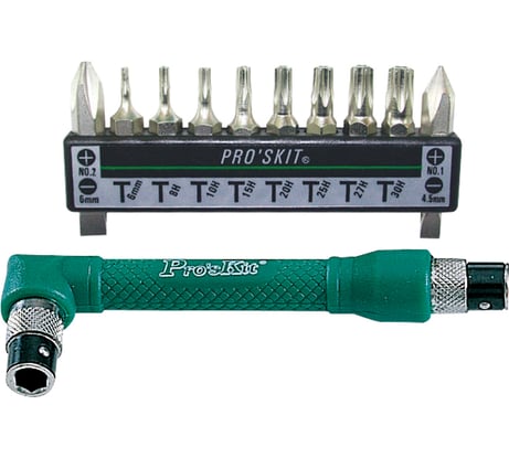 Набор бит ProsKit 1PK-212H 12 шт, горизонтальный и вертикальный ключ С00035805