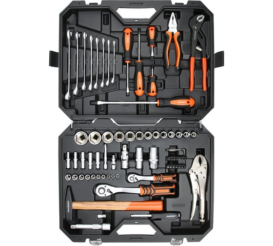 Набор автоинструмента PATRIOT SSP-72, 1/2+1/4 DR (72 пр.), multi, Cr-V 350004504