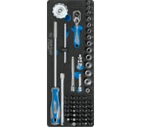 Набор торцевых головок KING TONY 1/4" с принадлежностями, ложемент, 55 предметов 9-2553MRV01