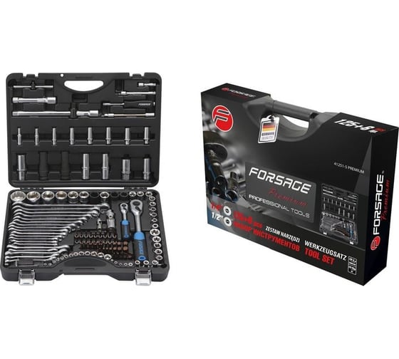Набор инструментов Forsage 125+6 предметов F-41251-5 PREMIUM(47697)