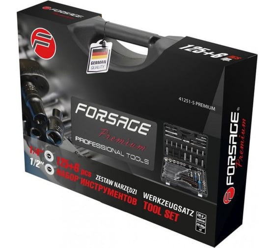 Набор инструментов Forsage 125+6 предметов F-41251-5 PREMIUM(47697)