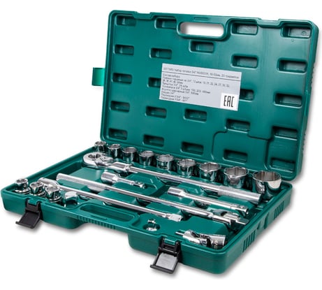 Набор головок ROSSVIK 3/4, 19-50мм, 20 предметов SST1950