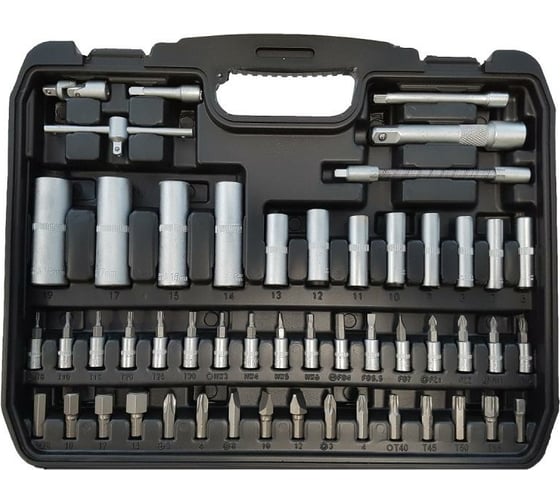 Набор инструментов WMC TOOLS 94 предмета, 1/2, 1/4 6гр, 4-32мм WMC-4941-5(48165)