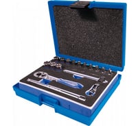 Набор торцевых головок с принадлежностями KING TONY 1/4", шестигранные, 4-14 мм, 17 предметов, в коплекте фонарик M2516MRV03