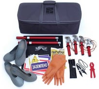 Комплект средств защиты в электрических установках свыше 1000В Электро Трейд КСЗ-1Э (без галош) ET-KSZ-1EG-P