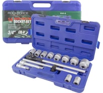 Набор торцевых головок Rockforce 3/4DR 12-гранных, 22-50мм, 14 предметов RF-6141-9(17402)