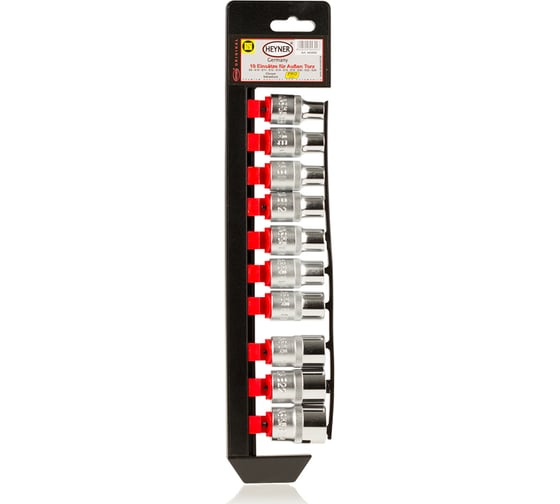 Набор головок Heyner Torx 10 шт, под квадрат 1/2 443 000