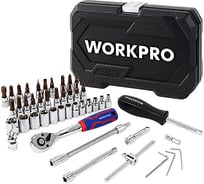 Набор инструментов WORKPRO 1/4" 46шт WP202540