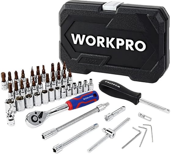 Набор инструментов WORKPRO 1/4" 46шт WP202540