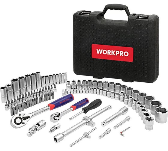 Набор инструментов WORKPRO 1/4"+1/2" 108шт WP202535