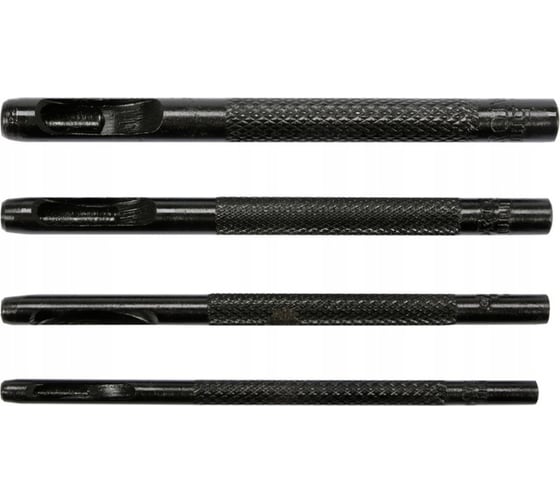 Набор пробойников для кожи YATO 2,3,4,5мм 4 предмета YT-35880 371435880 092 1