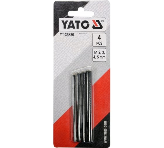 Набор пробойников для кожи YATO 2,3,4,5мм 4 предмета YT-35880 371435880 092 1