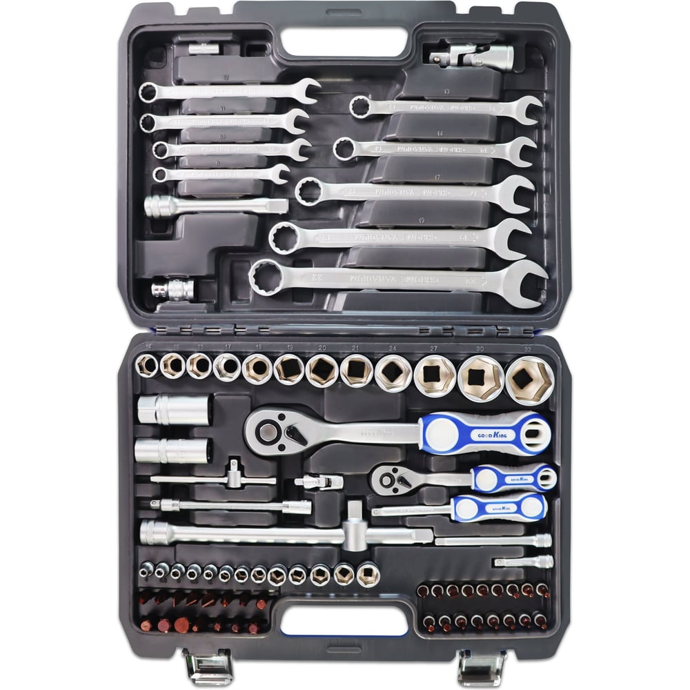 НаборинструментовGOODKING82предмета1/2"1/4"B-10082
