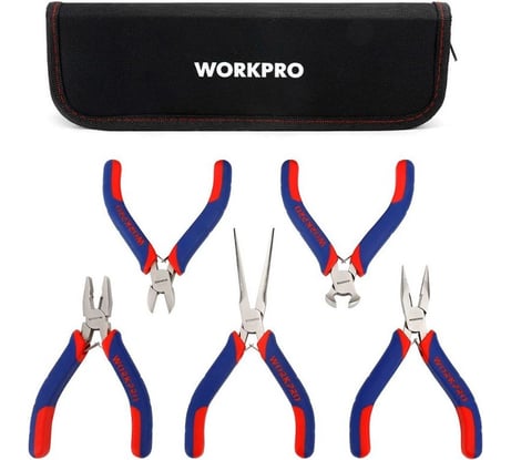 Набор губцевого инструмента мини WORKPRO (набор из 5 предметов) WP201015