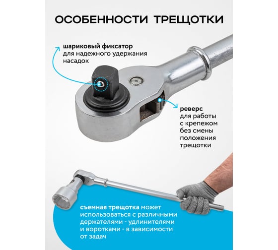Набор инструментов SIGMATOOL 26предметов, 3/4'' 1'' (12гр.) в пластиковом кейсе -68262-9(59727) Sigmatool-68262-9(59727)