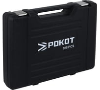 Набор инструмента РОКОТ 208 предметов, кейс 689-023