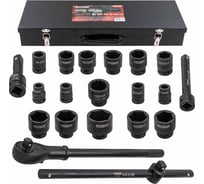 Набор инструментов Forcekraft ударные, Profi, 3/4", 6гр, 21пр, в кейсе FK-6213-5MPB(16214)