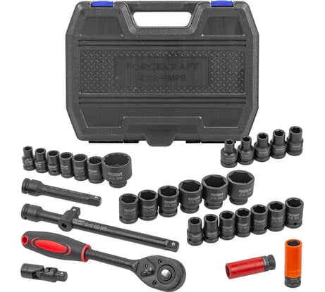 Набор инструментов FORCEKRAFT ударные, 32пр, 1/2" FK-4323-5MPB(26459)