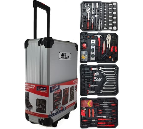 Набор инструментов в кейсе Дед Макар 187 предметов МК187-097 00-00000188