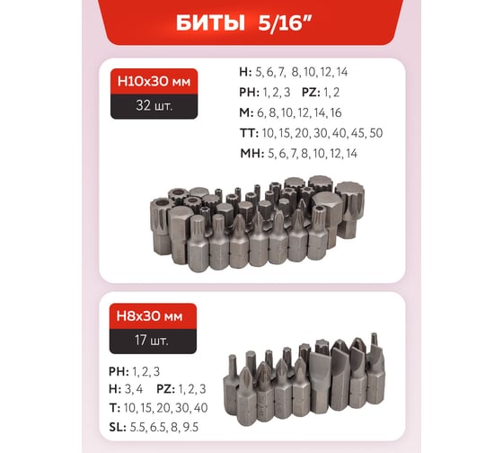 Набор инструментов в пластиковом кейсе Forcekraft 180 предметов FK-41802-5(60048)
