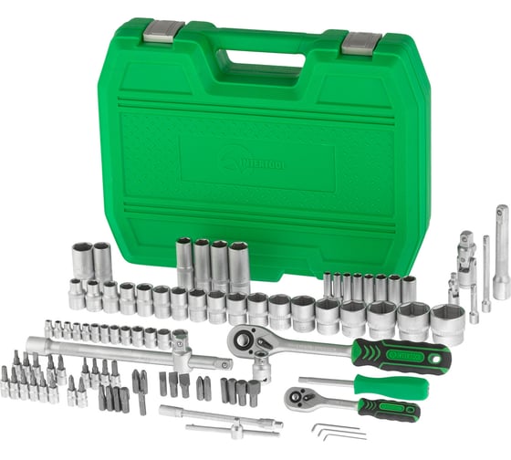 Набор инструментов INTERTOOL 1/2" & 1/4" 94ед, Cr-V ET-6094SP