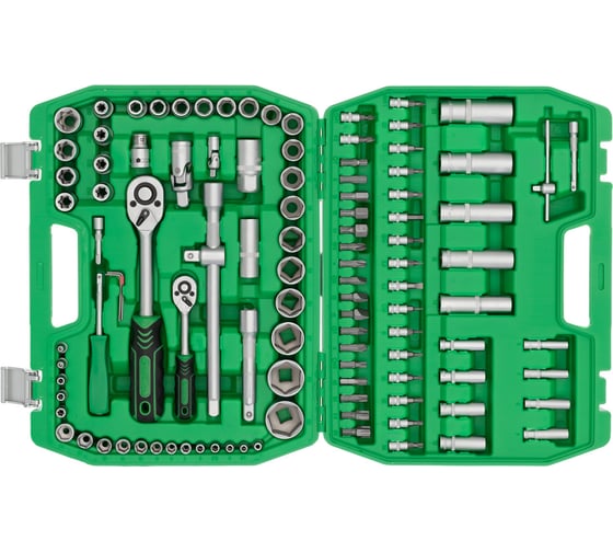Набор инструментов INTERTOOL 1/2" & 1/4" 108ед., Cr-V ET-6108SP