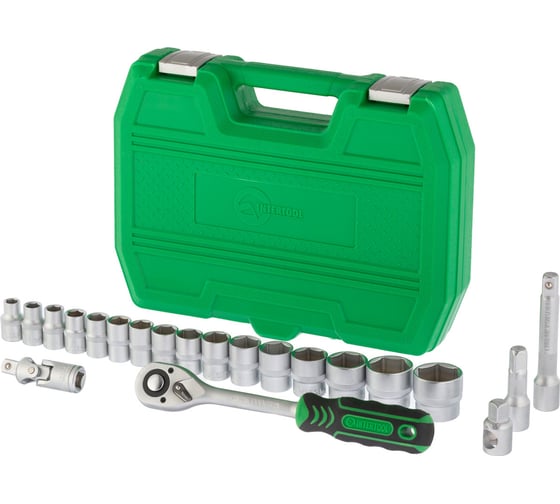 Набор инструментов INTERTOOL 21ед., 1/2", Cr-V ET-6021SP