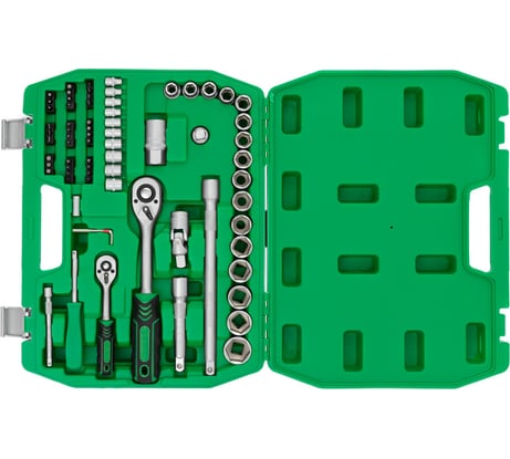 Набор инструментов INTERTOOL 72ед., 1/2" и 1/4", Cr-V ET-6072SP