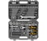 Набор инструментов Denzel 1/2", 1/4", CrV, S2, пластиковый кейс, 82 предмета 15809 19