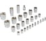 Набор инструментов Denzel 1/2", 1/4", CrV, S2, пластиковый кейс, 82 предмета 15809 24