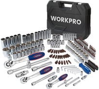 Набор инструментов WORKPRO 1/4"+3/8"+1/2" 172 шт. WP202545