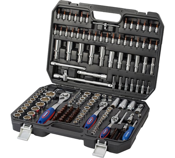 Набор инструментов WORKPRO 1/4"+3/8"+1/2" 172 шт. WP202545