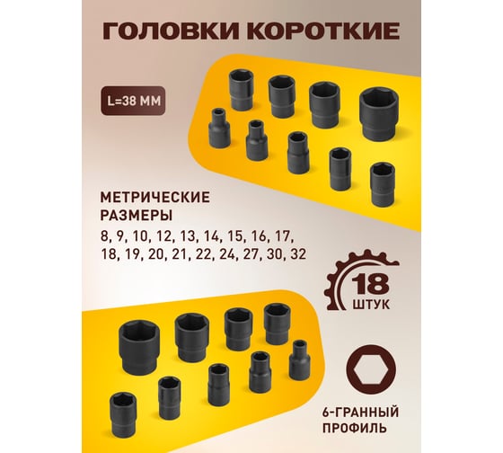 Набор инструментов FORSTIME 24 предмета 1/2", 6гр., 8-32мм FT-4245B-5MPB(59962)