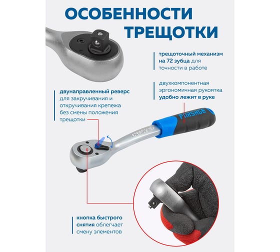 Набор инструментов Forsage 36 предметов 1/2 F-4362M(60500)