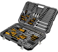 Набор инструментов Denzel 1/2", 1/4", 3/8", CrV, S2, пластиковый кейс, 144 предмета 15805