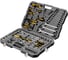 Набор инструментов Denzel 1/2", 1/4", CrV, S2, пластиковый кейс, 122 предмета 15804 1