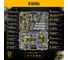 Набор инструментов Denzel 1/2", 1/4", CrV, S2, пластиковый кейс, 122 предмета 15804 9